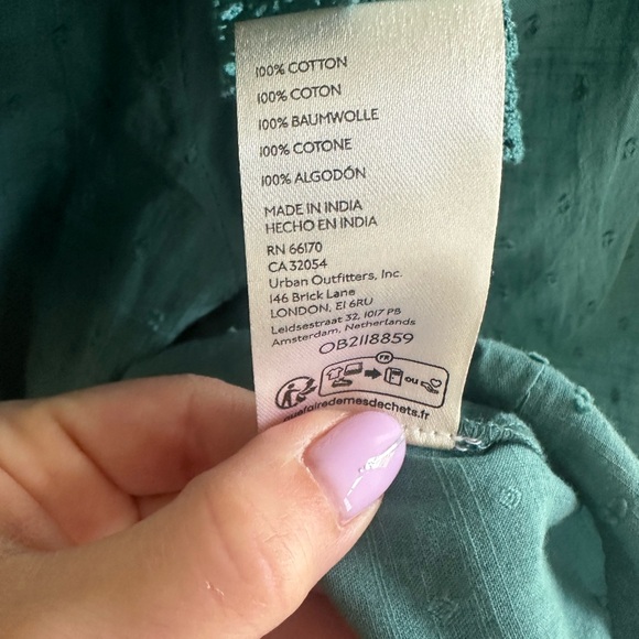 Free People Teal Blouse- Medium- NWOT - Picture 11 of 11